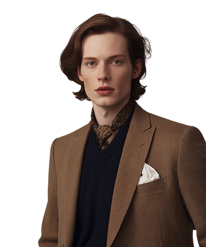 Silk Scarf & Overcoat